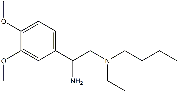 [2-amino-2-(3,4-dimethoxyphenyl)ethyl](butyl)ethylamine Structure