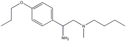 [2-amino-2-(4-propoxyphenyl)ethyl](butyl)methylamine 구조식 이미지