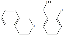[2-chloro-6-(1,2,3,4-tetrahydroisoquinolin-2-yl)phenyl]methanol Structure