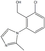 [2-chloro-6-(2-methyl-1H-imidazol-1-yl)phenyl]methanol Structure