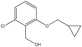 [2-chloro-6-(cyclopropylmethoxy)phenyl]methanol Structure