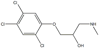 [2-hydroxy-3-(2,4,5-trichlorophenoxy)propyl](methyl)amine 구조식 이미지