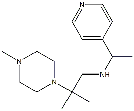 [2-methyl-2-(4-methylpiperazin-1-yl)propyl][1-(pyridin-4-yl)ethyl]amine Structure