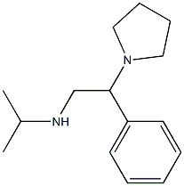 [2-phenyl-2-(pyrrolidin-1-yl)ethyl](propan-2-yl)amine Structure