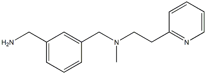 [3-({methyl[2-(pyridin-2-yl)ethyl]amino}methyl)phenyl]methanamine Structure