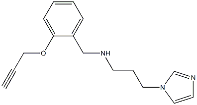 [3-(1H-imidazol-1-yl)propyl]({[2-(prop-2-yn-1-yloxy)phenyl]methyl})amine 구조식 이미지