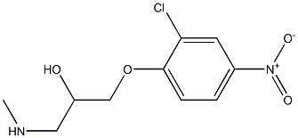 [3-(2-chloro-4-nitrophenoxy)-2-hydroxypropyl](methyl)amine Structure