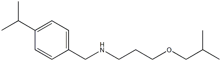 [3-(2-methylpropoxy)propyl]({[4-(propan-2-yl)phenyl]methyl})amine Structure