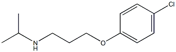 [3-(4-chlorophenoxy)propyl](propan-2-yl)amine Structure