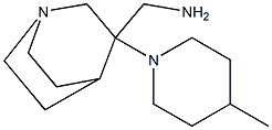 [3-(4-methylpiperidin-1-yl)-1-azabicyclo[2.2.2]octan-3-yl]methanamine Structure