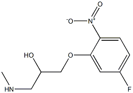 [3-(5-fluoro-2-nitrophenoxy)-2-hydroxypropyl](methyl)amine 구조식 이미지