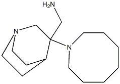 [3-(azocan-1-yl)-1-azabicyclo[2.2.2]octan-3-yl]methanamine 구조식 이미지