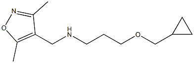 [3-(cyclopropylmethoxy)propyl][(3,5-dimethyl-1,2-oxazol-4-yl)methyl]amine Structure