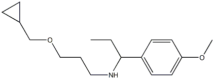[3-(cyclopropylmethoxy)propyl][1-(4-methoxyphenyl)propyl]amine Structure