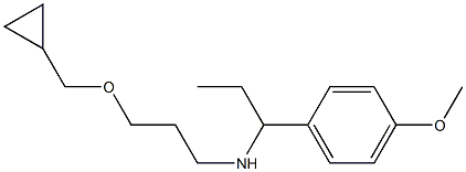 [3-(cyclopropylmethoxy)propyl][1-(4-methoxyphenyl)propyl]amine 구조식 이미지