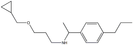 [3-(cyclopropylmethoxy)propyl][1-(4-propylphenyl)ethyl]amine Structure