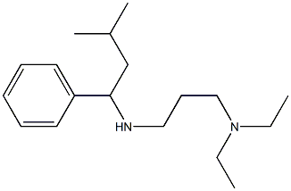 [3-(diethylamino)propyl](3-methyl-1-phenylbutyl)amine Structure