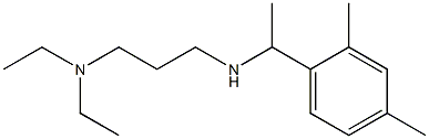 [3-(diethylamino)propyl][1-(2,4-dimethylphenyl)ethyl]amine Structure