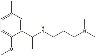 [3-(dimethylamino)propyl][1-(2-methoxy-5-methylphenyl)ethyl]amine Structure