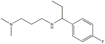 [3-(dimethylamino)propyl][1-(4-fluorophenyl)propyl]amine Structure