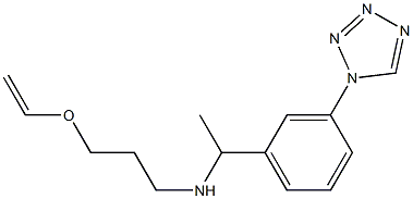 [3-(ethenyloxy)propyl]({1-[3-(1H-1,2,3,4-tetrazol-1-yl)phenyl]ethyl})amine 구조식 이미지