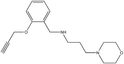 [3-(morpholin-4-yl)propyl]({[2-(prop-2-yn-1-yloxy)phenyl]methyl})amine 구조식 이미지