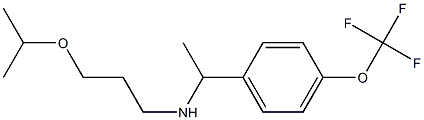 [3-(propan-2-yloxy)propyl]({1-[4-(trifluoromethoxy)phenyl]ethyl})amine Structure