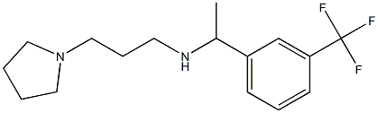 [3-(pyrrolidin-1-yl)propyl]({1-[3-(trifluoromethyl)phenyl]ethyl})amine 구조식 이미지