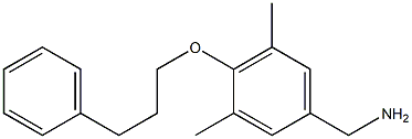 [3,5-dimethyl-4-(3-phenylpropoxy)phenyl]methanamine Structure