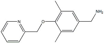 [3,5-dimethyl-4-(pyridin-2-ylmethoxy)phenyl]methanamine Structure