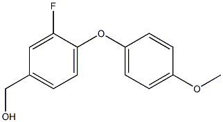 [3-fluoro-4-(4-methoxyphenoxy)phenyl]methanol Structure