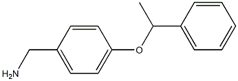 [4-(1-phenylethoxy)phenyl]methanamine Structure