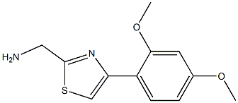 [4-(2,4-dimethoxyphenyl)-1,3-thiazol-2-yl]methanamine Structure