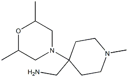 [4-(2,6-dimethylmorpholin-4-yl)-1-methylpiperidin-4-yl]methylamine Structure