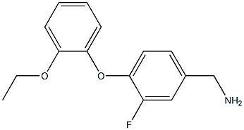 [4-(2-ethoxyphenoxy)-3-fluorophenyl]methanamine Structure