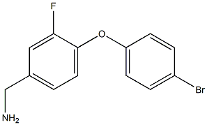 [4-(4-bromophenoxy)-3-fluorophenyl]methanamine Structure