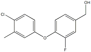 [4-(4-chloro-3-methylphenoxy)-3-fluorophenyl]methanol Structure