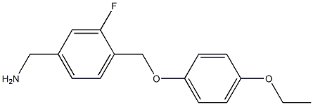 [4-(4-ethoxyphenoxymethyl)-3-fluorophenyl]methanamine 구조식 이미지