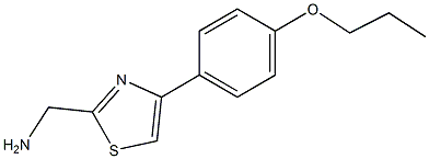 [4-(4-propoxyphenyl)-1,3-thiazol-2-yl]methanamine 구조식 이미지