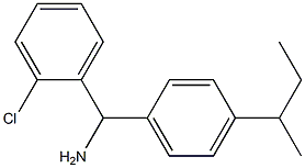 [4-(butan-2-yl)phenyl](2-chlorophenyl)methanamine Structure