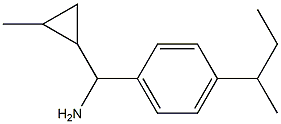 [4-(butan-2-yl)phenyl](2-methylcyclopropyl)methanamine Structure