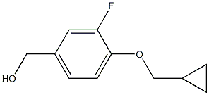 [4-(cyclopropylmethoxy)-3-fluorophenyl]methanol 구조식 이미지