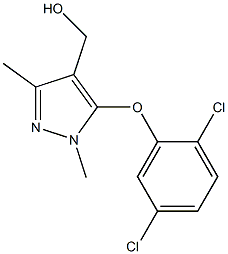 [5-(2,5-dichlorophenoxy)-1,3-dimethyl-1H-pyrazol-4-yl]methanol 구조식 이미지