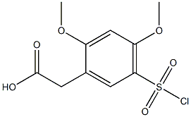 [5-(chlorosulfonyl)-2,4-dimethoxyphenyl]acetic acid 구조식 이미지