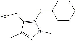 [5-(cyclohexyloxy)-1,3-dimethyl-1H-pyrazol-4-yl]methanol Structure