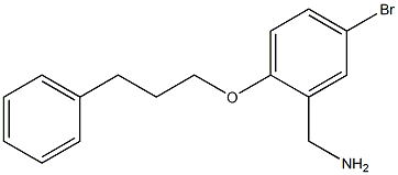 [5-bromo-2-(3-phenylpropoxy)phenyl]methanamine Structure