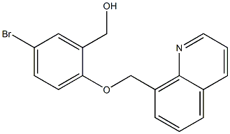 [5-bromo-2-(quinolin-8-ylmethoxy)phenyl]methanol Structure