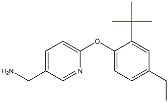 [6-(2-tert-butyl-4-ethylphenoxy)pyridin-3-yl]methanamine 구조식 이미지
