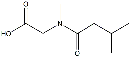 [methyl(3-methylbutanoyl)amino]acetic acid Structure