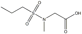 [methyl(propylsulfonyl)amino]acetic acid 구조식 이미지